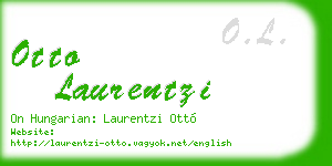 otto laurentzi business card