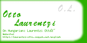 otto laurentzi business card